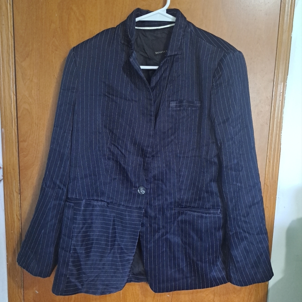 Banana Republic Blue Sport Coat Classic Style